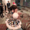 美少女 挥手 旋转