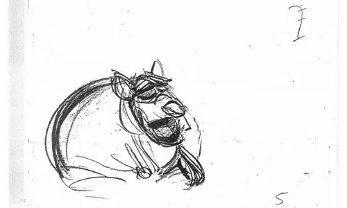 素描 小动物 简单 迪士尼 手绘 简笔画