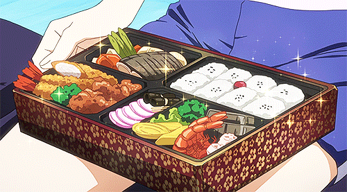 肉 虾 strawberry food 饭盒 卡通