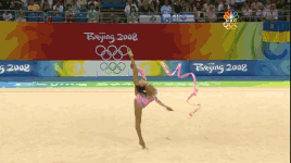 卡娜耶娃 奥运会 彩带 挥舞 比赛 艺术体操
