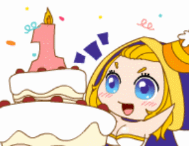 生日蛋糕 蜡烛 小女孩儿 眨眼睛