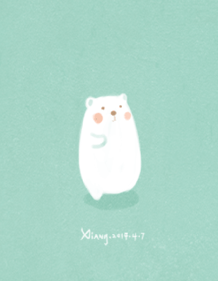白熊 开心 运动 动画