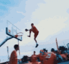 型男 篮球 扣篮 帅气