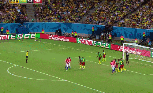克罗地亚 喀麦隆 巴西世界杯 曼朱基齐 破门 角球 足球