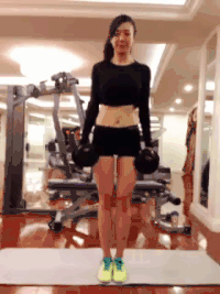 健身 美女 运动 厉害 性感