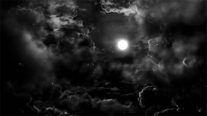 天空 月光 夜景 黑白界限