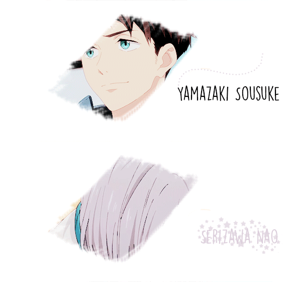 卡通 帅气 笑容 交谈