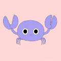 螃蟹 紫色 蟹钳 突变