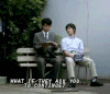 阳光 帅气 男孩 读书 聊天