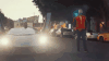 国外 街道 跑车 奔跑