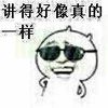 眼镜 开心 装逼 讲的好像真的一样