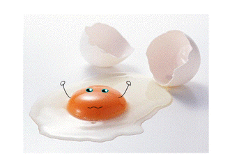 鸡蛋 卡通 蛋壳 蛋黄