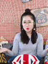 美女 笑 开心 可爱