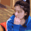 阚清子 美女 吃货 红唇
