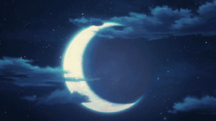 夜晚 月亮 天空 蓝色