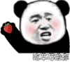 暴漫 熊猫头 吃草莓啦你 警告 搞怪 逗
