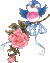 玫瑰 小鸟 唯美 可爱