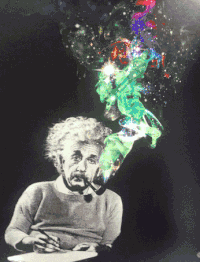 爱因斯坦 梦幻 素描 复古