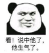 暴漫 文字表情包 看说中她了他生气了 搞笑 逗 沙雕