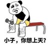 熊猫头 文字表情包 小子你想上天 搞笑 魔性 逗趣