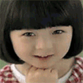 萌娃 抛媚眼 小美女 可爱