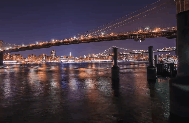 城市 延时摄影 桥梁 灯光 纪录片 纽约 美国
