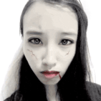 美女 注视 皱眉 可爱