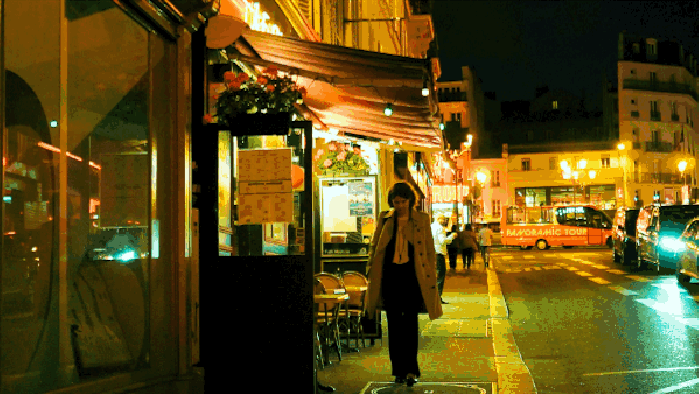 女人 街道 漫步 夜景