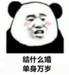 暴漫 文字表情包 结什么婚单身万岁 搞笑 逗 沙雕