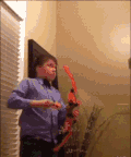 soogif soogif出品 射箭 男孩 作死