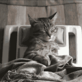 猫 睡觉 按摩