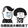 暴漫 文字表情包 你跟我说大姨妈来了 搞怪 沙雕 逗趣