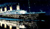 泰坦尼克号 Titanic 轮船  夜晚