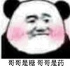 熊猫头 文字表情包 哥哥是糖哥哥是药 搞笑 逗 沙雕
