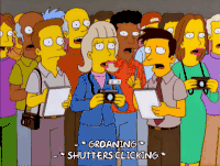 辛普森一家 吃惊 发布会 记者