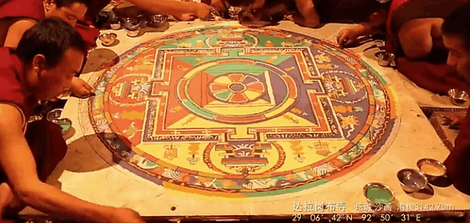 西藏 僧侣 神圣 艺术 美