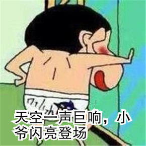 蜡笔小新 小新 天空一声巨响 小爷闪亮登场