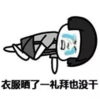 暴漫 熊猫头 衣服晒了一礼拜也没干 可爱 搞笑 逗