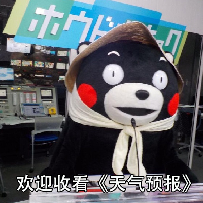 熊本熊 天气预报 撩 土味情话