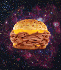 牛肉 汉堡 美味 星空