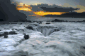 美景 壮观 流水 夕阳