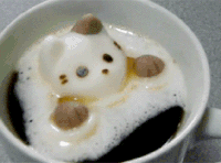 美食 杯子 小熊 可爱