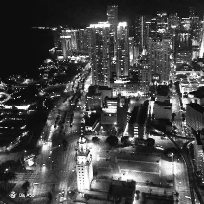 都市 夜景 黑白 光影世界