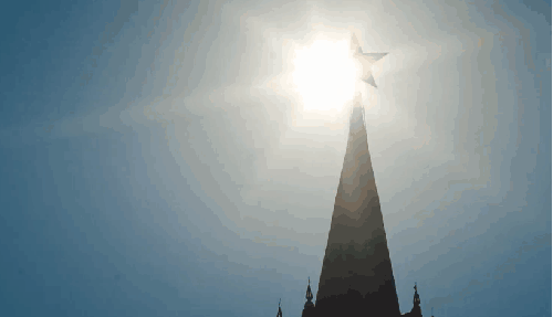 Moscow2011 俄罗斯 城市 塔尖 太阳 延时摄影 星星 莫斯科