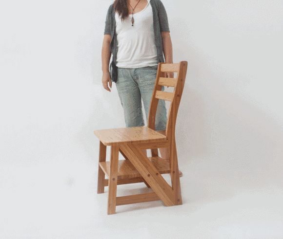 椅子 变身 梯子 创意