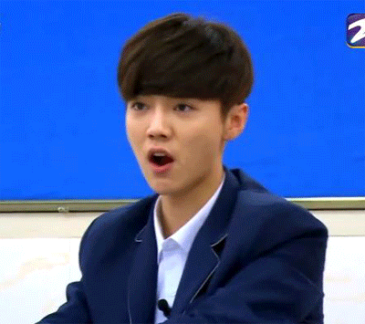 鹿晗 小鲜肉 可爱 男神 我去上学啦