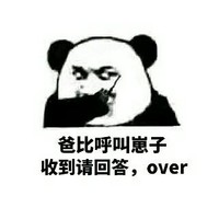 爸比 呼叫崽子 收到请回答 over