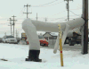 雪地 气球 充气 搞笑