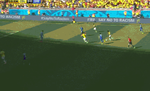 哥伦比亚 巴西世界杯 希腊 破门 足球 古铁雷斯