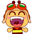 小蜜蜂 乐乐 张嘴 大笑